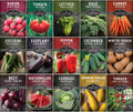 Vegetable Garden Seed Vault for Planting – 15 Pack Collection | Heirloom Non-GMO Family Garden Kit  Gift – Tomato, Lettuce, Cucumber  Squash – Indoor or Outdoor Growing – Survival Garden Seeds