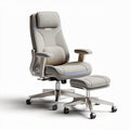 Ergonomic Office Chair with Footrest for Comfortable Seating – Fabric and Metal – 70 x 65 x 120cm