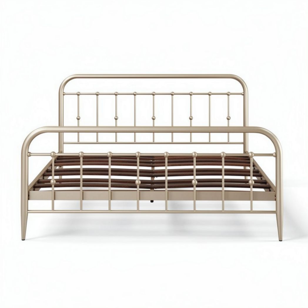 Metal Frame Bed – Suitable for Bedrooms, Made of Steel, Dimensions 190 x 100 x 100cm