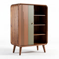 Wooden Storage Cabinet with Adjustable Shelves for Living Room – 90 x 50 x 130cm