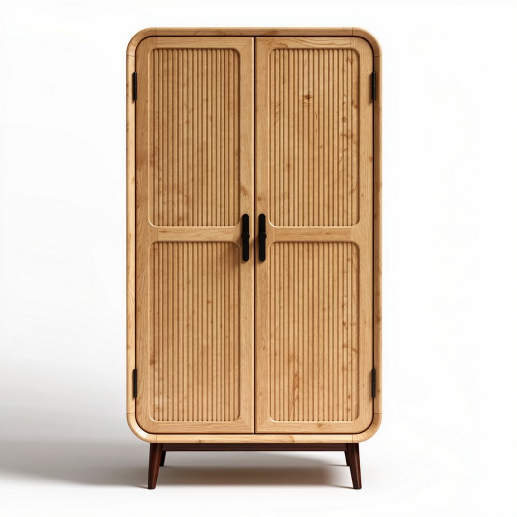 Wooden Storage Cabinet for Living Room Organization – Birch Plywood – 80 x 45 x 180cm