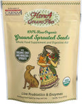 CARNA4 Flora4 Sprouted Seeds Food Topper for Dogs  Cats, Greens Plus Blend with Broccoli  Chia, Rich in Natural Probiotics  Digestive Enzymes, Synthetic-Free Whole Food Supplement 18oz