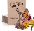 Bentley Seed Co. | Bee Kind Pollinator | Beautiful Bee Art | Environmental Favors Cards for Guests Seed Packets | Pollinator Wildflower Mix Seed Packets | Eco-Friendly Hand Out Gift | 25 Pack(Help Save the Butterflies)