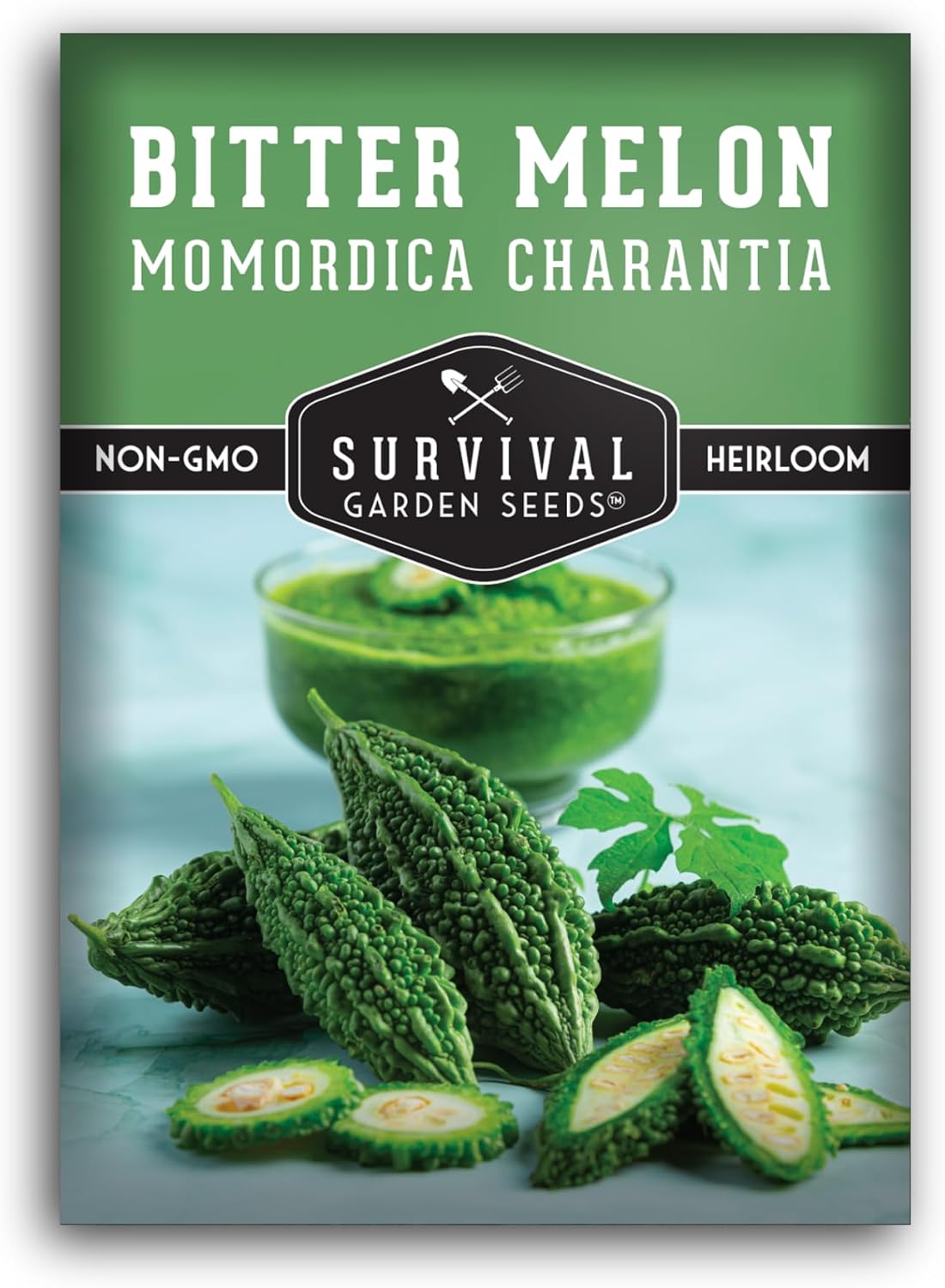Bitter Melon Seeds for Planting – Bitter Gourd Karela Ampalaya, Non-GMO Heirloom Vegetable Seed Variety – Survival Garden Seeds (1 Pack)