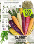 Seed Needs Carrot Seeds for Planting Rainbow Carrots - Non-GMO Heirloom  Untreated Veggie Seed to Grow a Home Grown Vegetable Garden in Fall or Spring (1 Pack)(1 Pack)