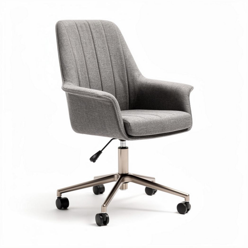 Fabric Office Chair with Wheels for Flexible Workspaces – Metal Base – 60 x 60 x 90cm