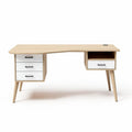 Wooden Writing Desk with Drawers for Home Office Use – 150 x 60 x 75cm