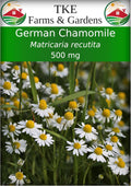 TKE Farms  Gardens - German Chamomile Seeds for Planting - 5000+ Non-GMO, Heirloom Seeds, 500 mg, Medicinal Herb for Tea, Aromatic  Ideal for Indoor/Outdoor Growing