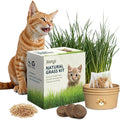 Cat Grass Kit for Indoor Cats – x3 Seed Packets | Cat Grass Seeds with Recyclable Planter  Coconut Coir Expanding Soil Discs – Wheatgrass Grass