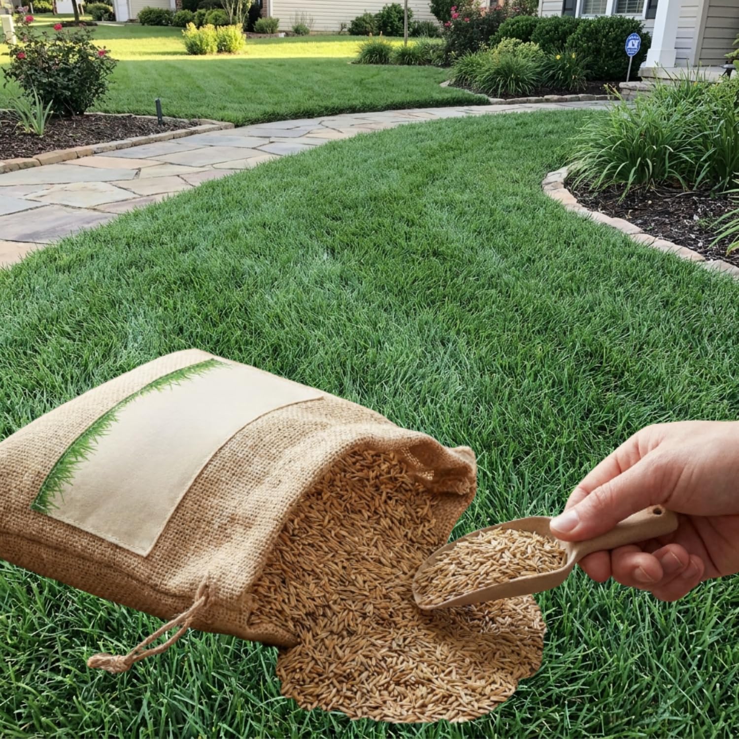 12000 Zoysia Empire Grass Seeds, Zoysia Grass Seeds, Low-Maintenance for Home Yards and Gardens