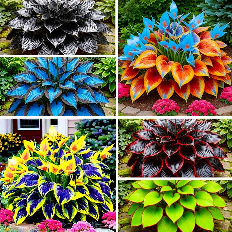 315+ Perennial Mix Color Hosta Seeds for Planting in Outdoor Garden - Shade Tolerant Plant Seeds,Ideal for Borders  Containers