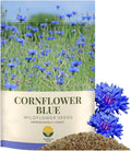 SunHaven Seeds Bachelor Button Seeds – Blue Cornflower – 5,500+ Seeds – 1 oz Bulk Extra Large Resealable Packet – Open-Pollinated Centaurea cyanus Wildflower Seeds