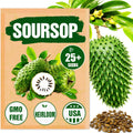 Premium Soursop (Graviola) Seeds – 25+ Non-GMO Heirloom - Fast-Growing, High-Yield Tropical Fruit Trees