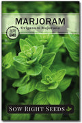Sow Right Seeds - Marjoram Seeds for Plantin - Non-GMO Heirloom Packet with Instructions to Grow A Beautiful Herb Garden - Plant Indoors and Outdoors - Savory Culinary Herb in The Kitchen (1)